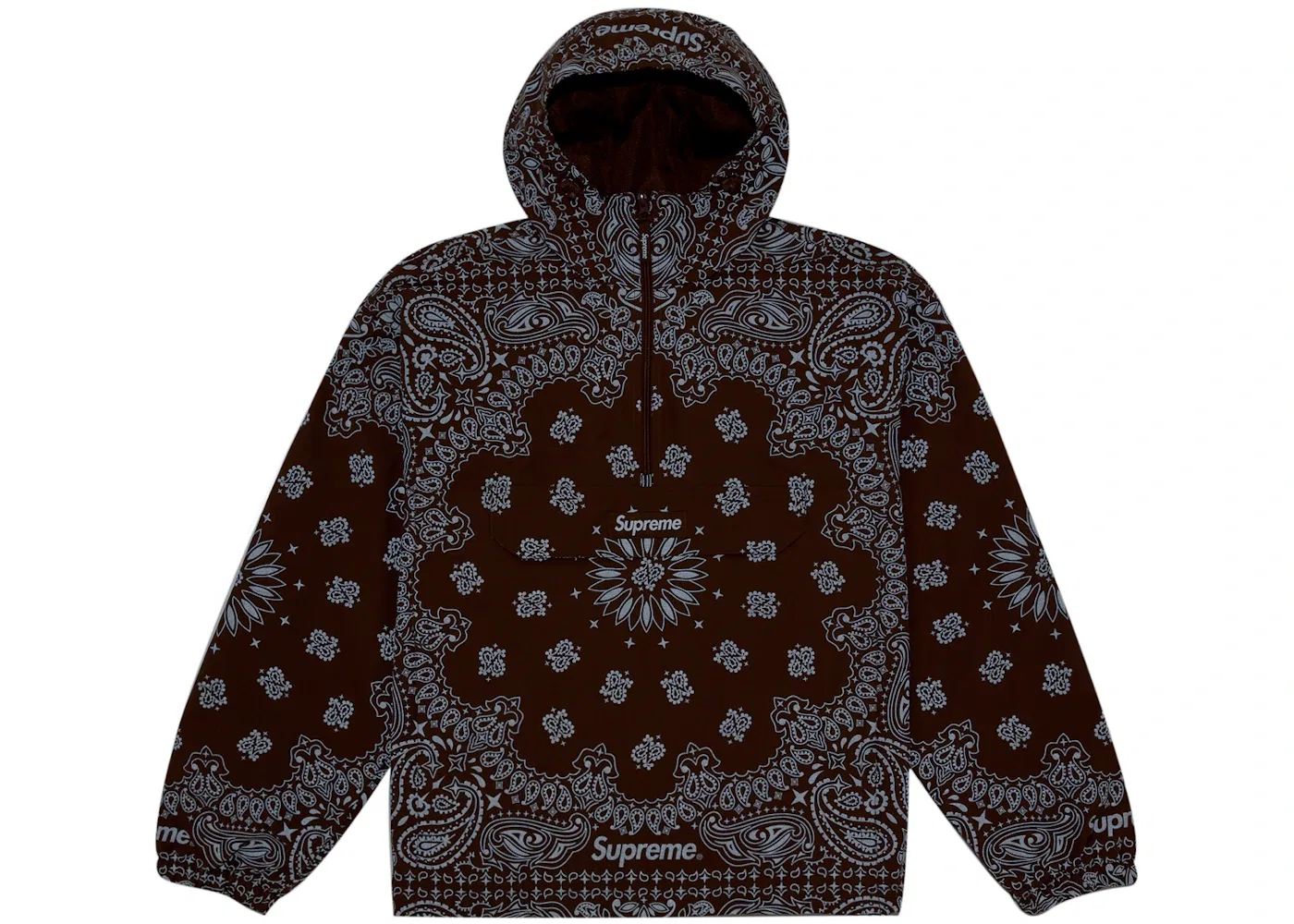 Мужская куртка-анорак с принтом Anorak Supreme, Brown — фото 2