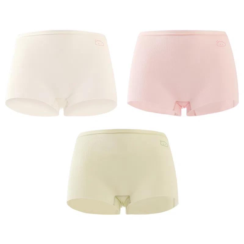 Детские трусы 3-комплект Red Bean, White Pink Green