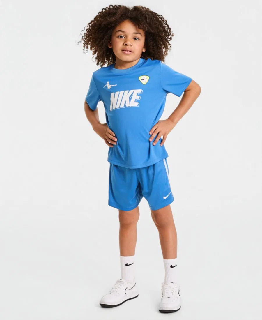 Детский спортивный комплект из футболки и шорт Nike Goal Mode, Star Blue