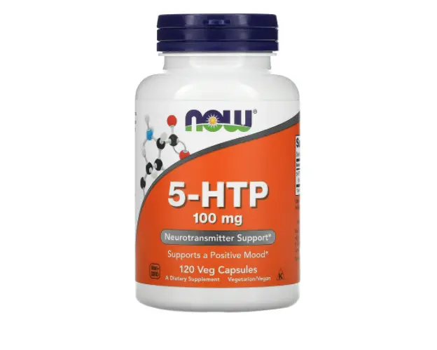 

5-гидрокситриптофан NOW Foods 5-HTP 100 мг, 120 вегетарианских капсул