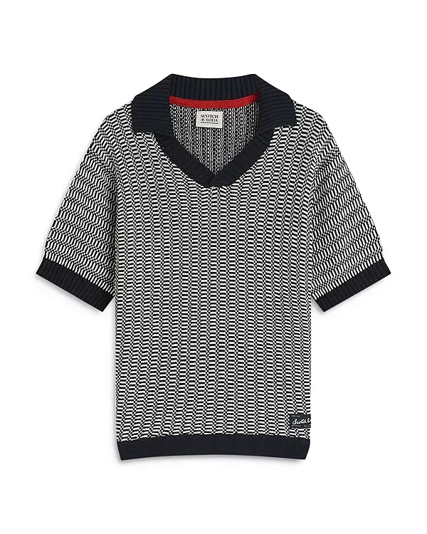 Детское поло для мальчиков свободного кроя Scotch & Soda, Medium Beige