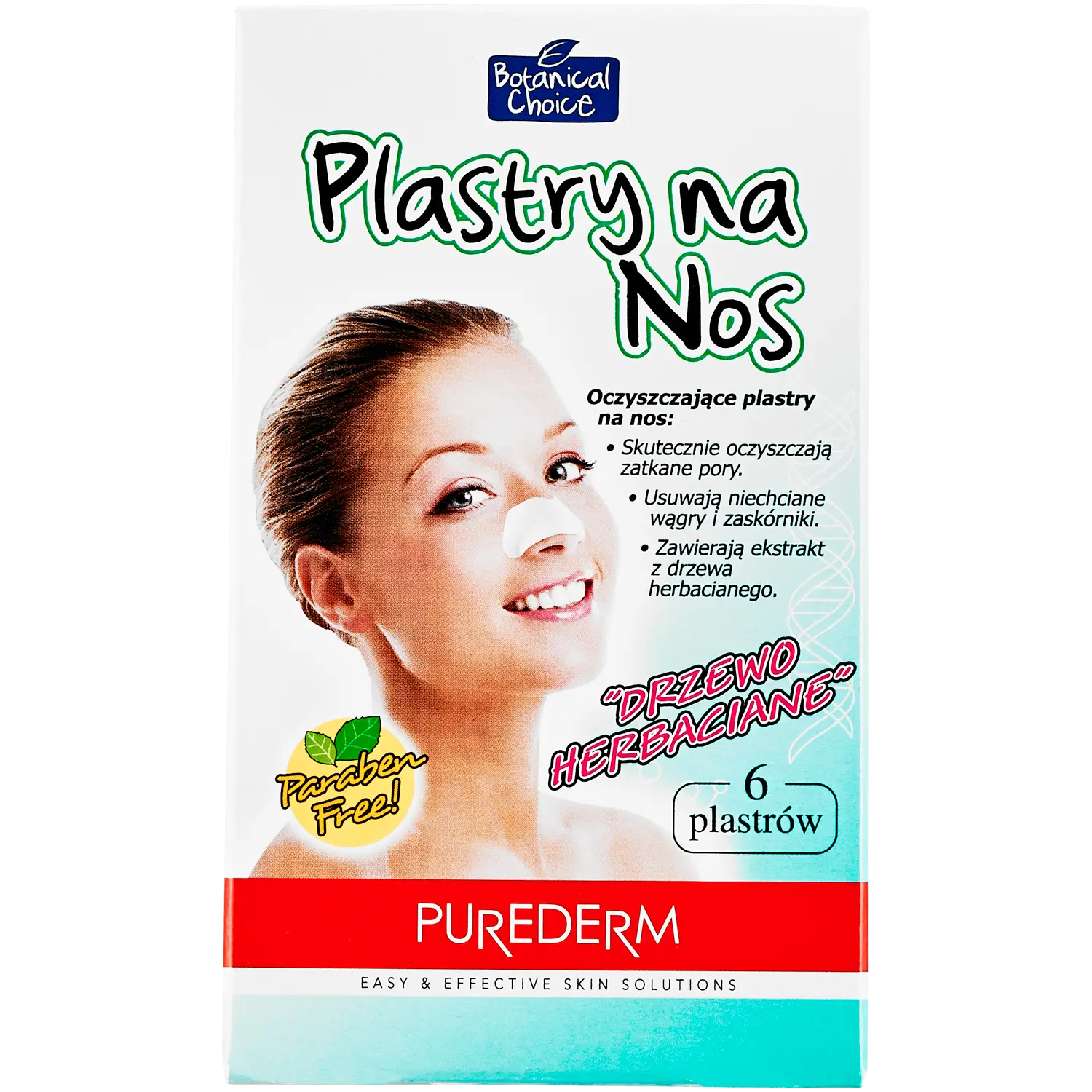 

Purederm Tea Tree полоски для очистки носовых пор, 6 шт.