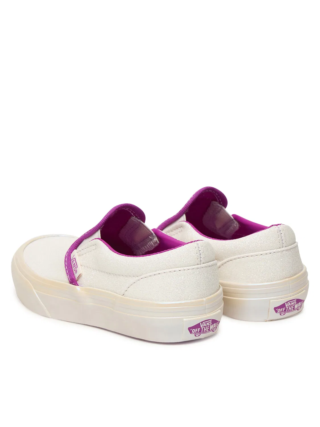 Тканевые кроссовки для девочки Classic Slip-On Vans, кремовый — фото 3
