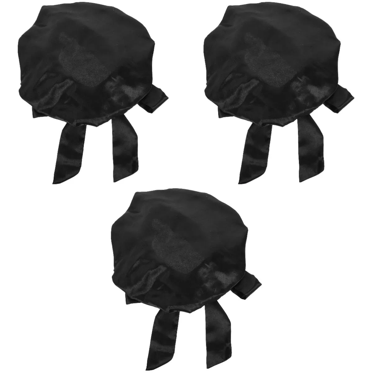 Шапочка для душа Satin Bonnet, FRCOLOR, набор 3 шт, 42x42 см, Black