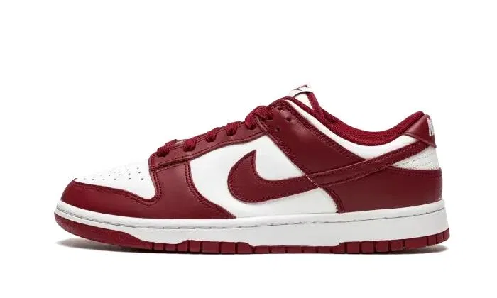Детские кожаные кроссовки Dunk Low Team Red Nike, Weiss