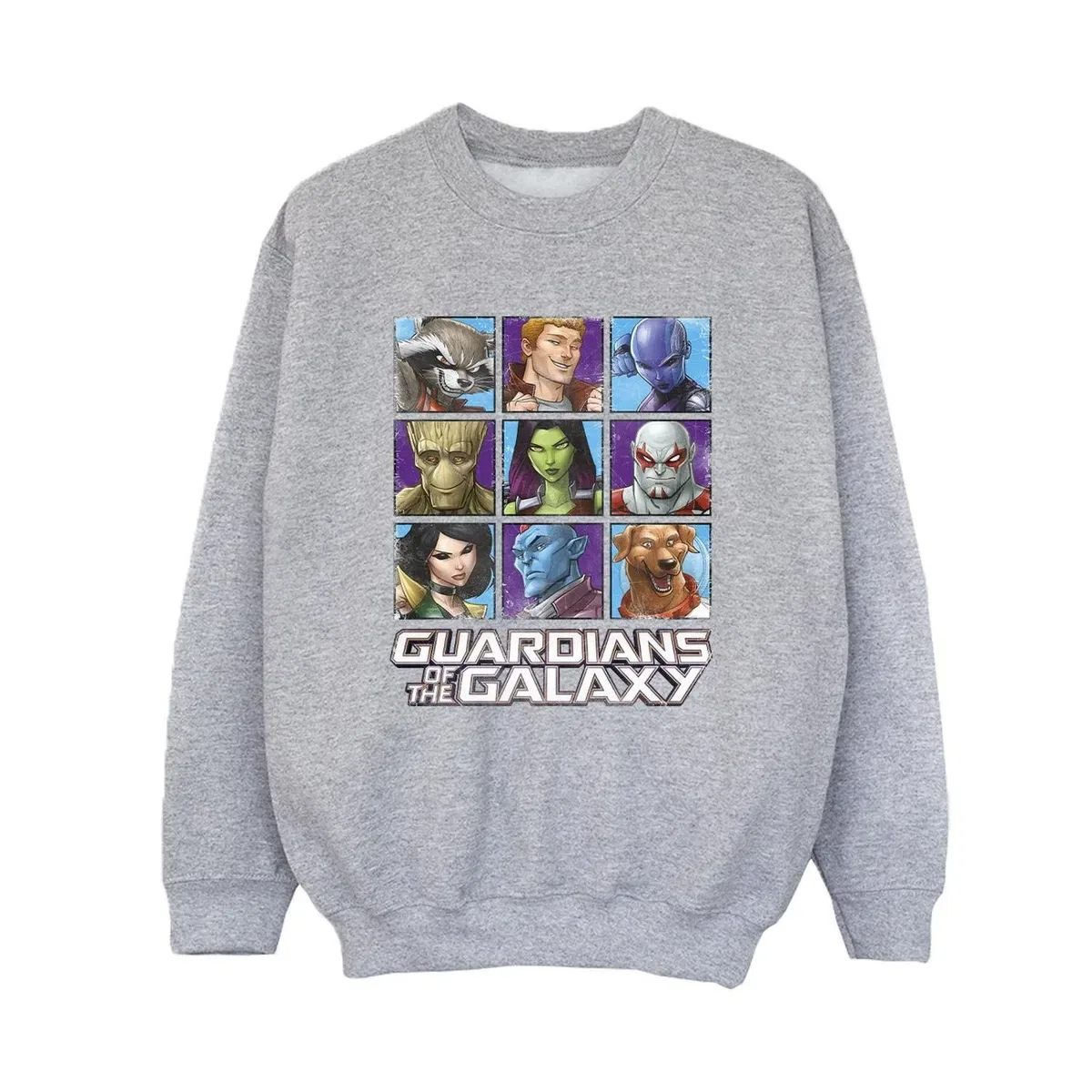 Свитшот с принтом Character Squares Guardians Of The Galaxy, Grey — фото 2