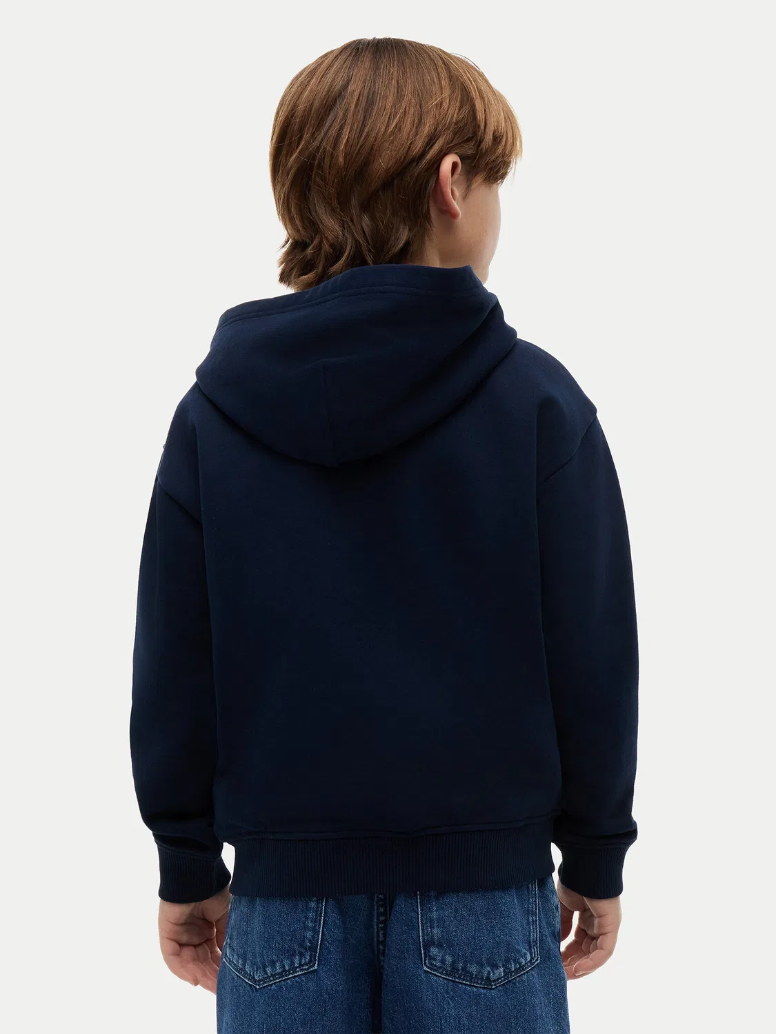 Толстовка стандартного кроя для мальчика Tonal Flag Tommy Hilfiger, темно-синий — фото 3