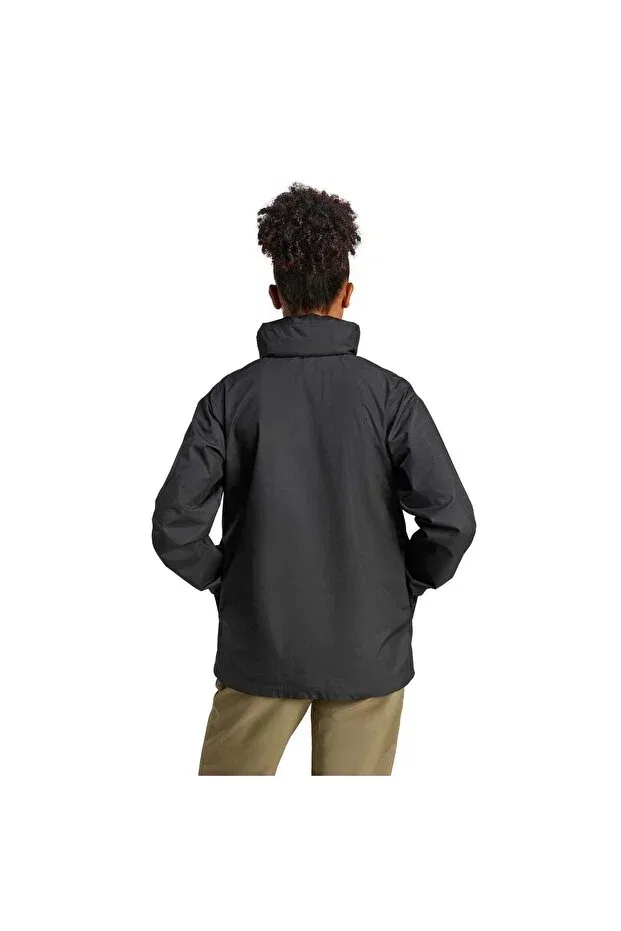 Женский дождевик с капюшоном Multi essentials 2l Adidas, Black — фото 2