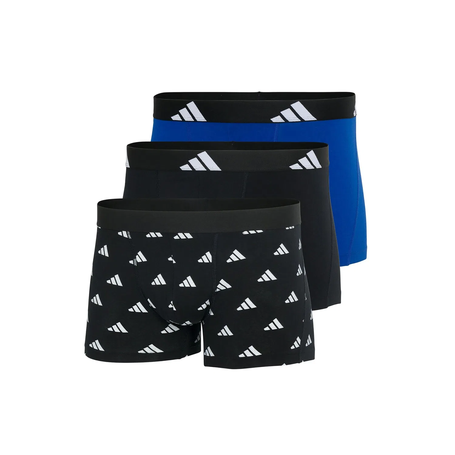 Мужские боксеры из 3 предметов Adidas Originals, Black/White/Blue