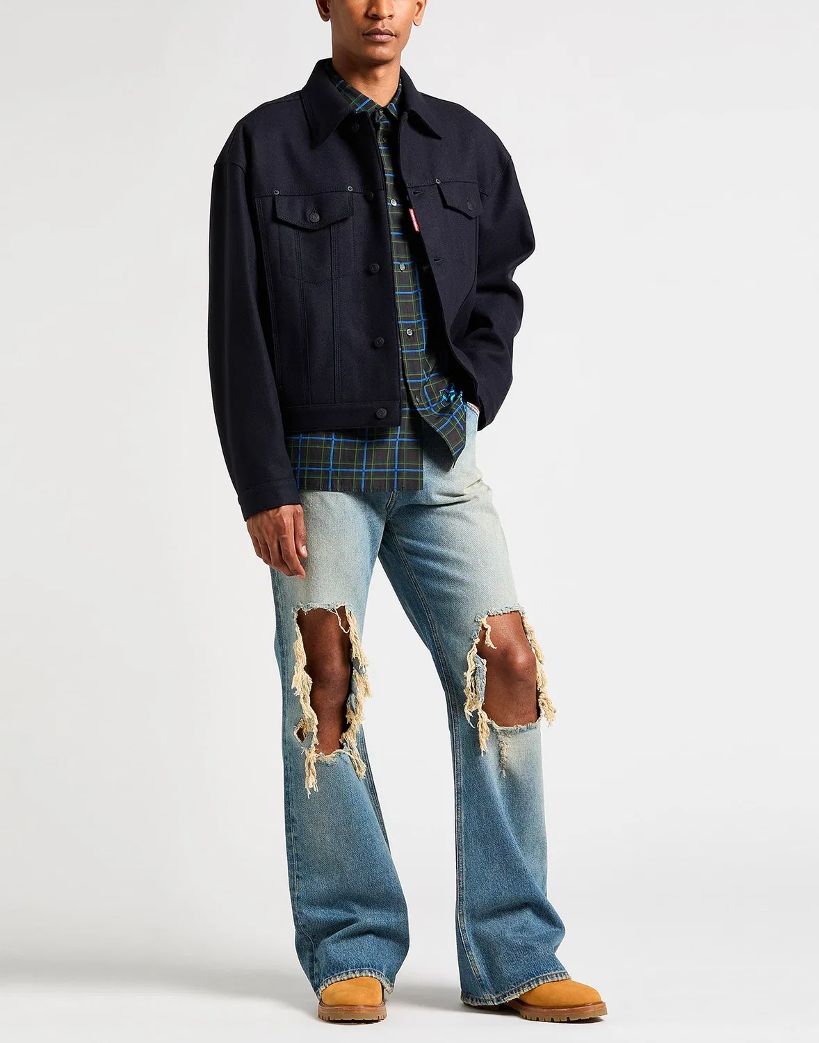 Мужская куртка из вареной шерсти Dsquared2, темно-синий — фото 2