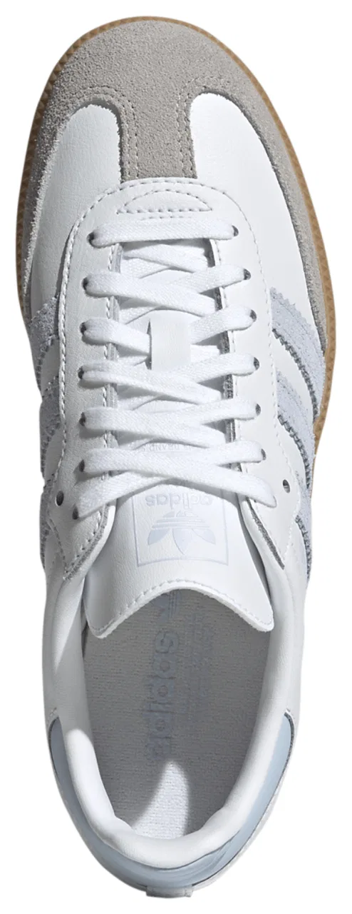 Кроссовки для мальчиков Samba Adidas, цвет White/Blue — фото 4