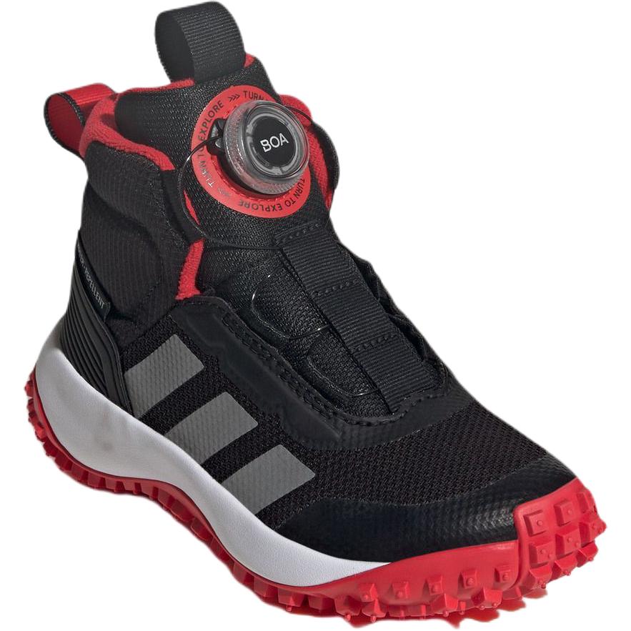 Adidas Кроссовки Fortatrail Mid top Casual черный серый красный детские — фото 4
