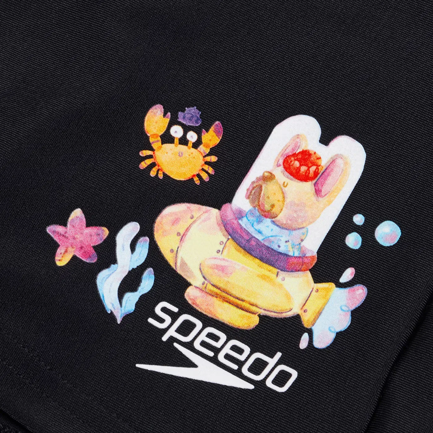Шорты для плавания с принтом для детей Speedo, черный — фото 4
