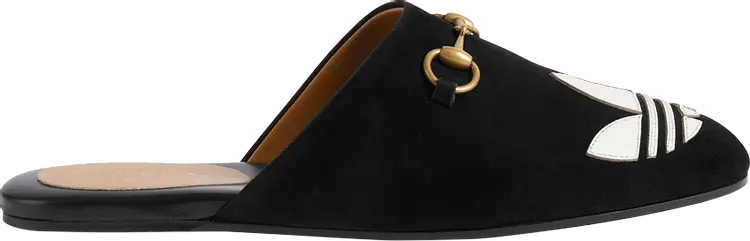 Сандалии Adidas Adidas x Gucci Wmns Trefoil Slipper 'Black Suede', черный