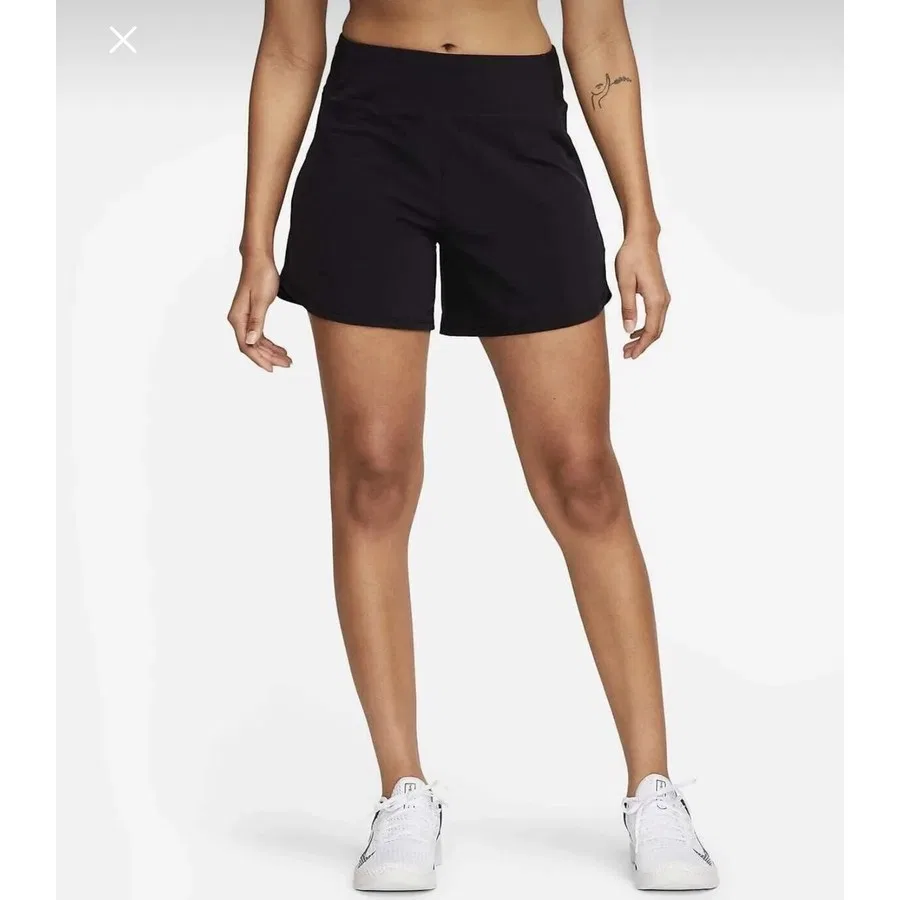 Шорты спортивные с принтом Nike Bliss Dri-Fit, Черный — фото 3