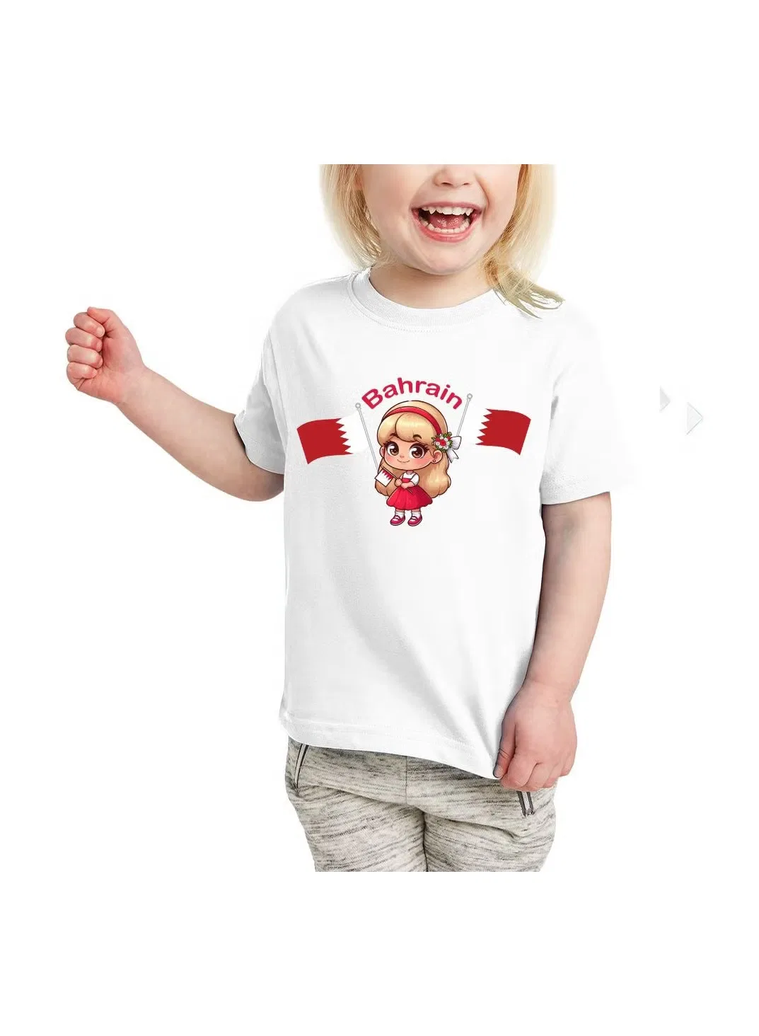 Футболка с принтом ко Дню независимости Бахрейна Printshop4Me, дизайн 5