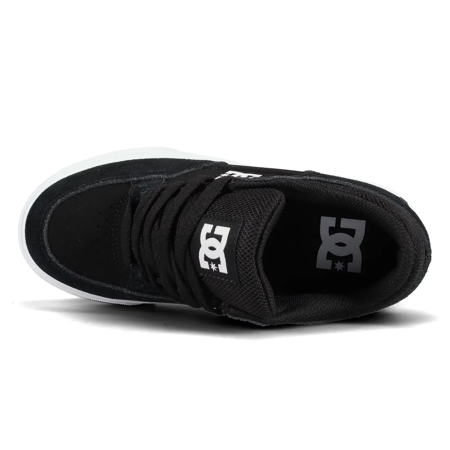 Детские кроссовки для мальчиков из кожи DC Shoes, Negro / Blanco — фото 4