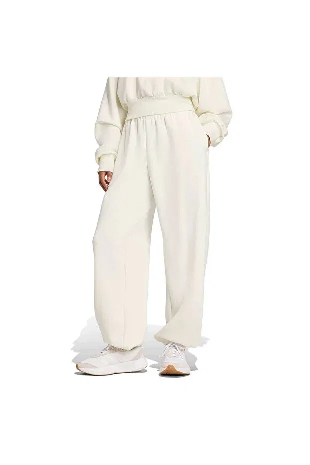 Женские спортивные брюки из полиэстера Soft lux loose pants Adidas, Off White