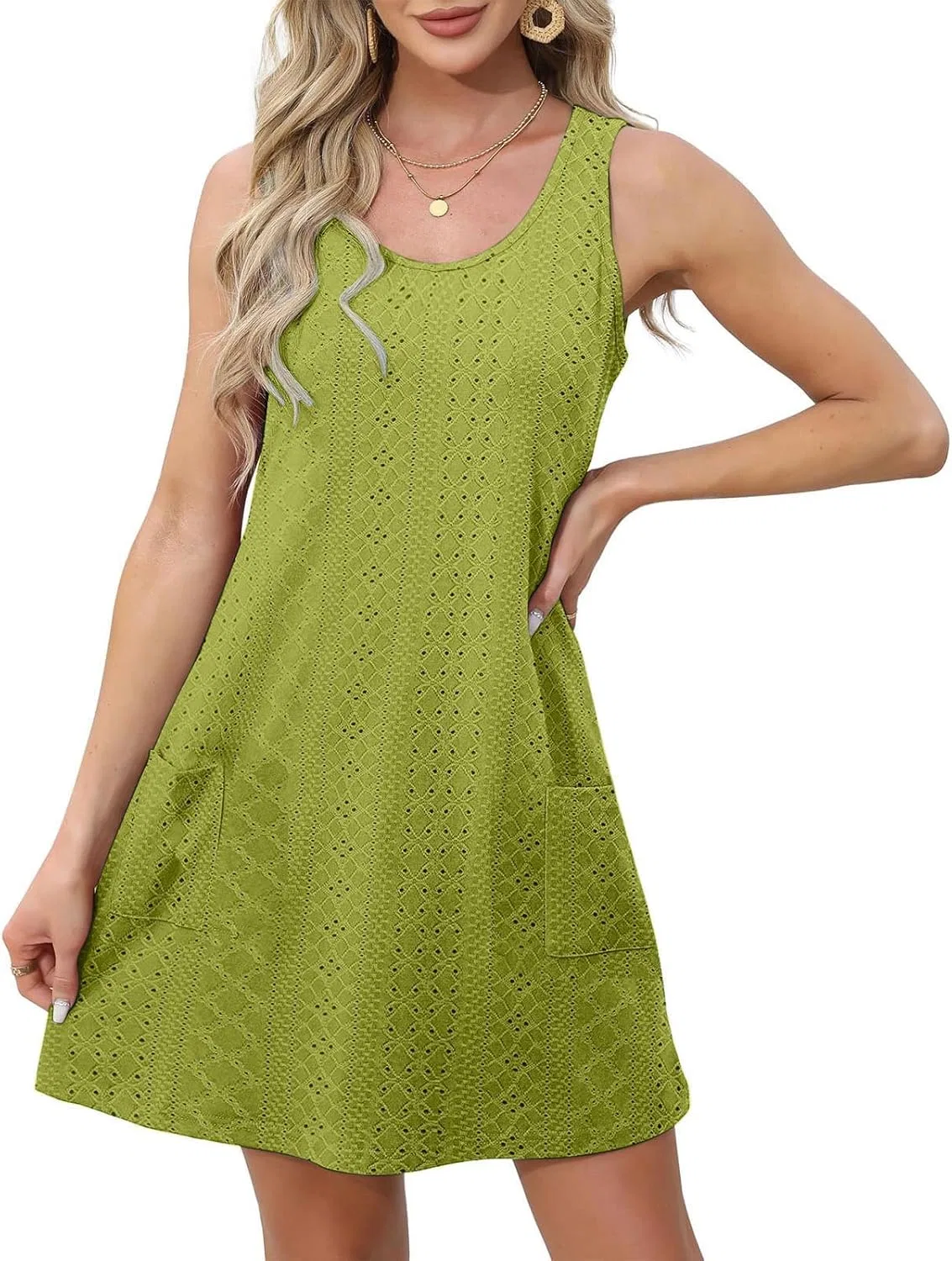 Женское летнее платье с принтом Athletic Dress, Green