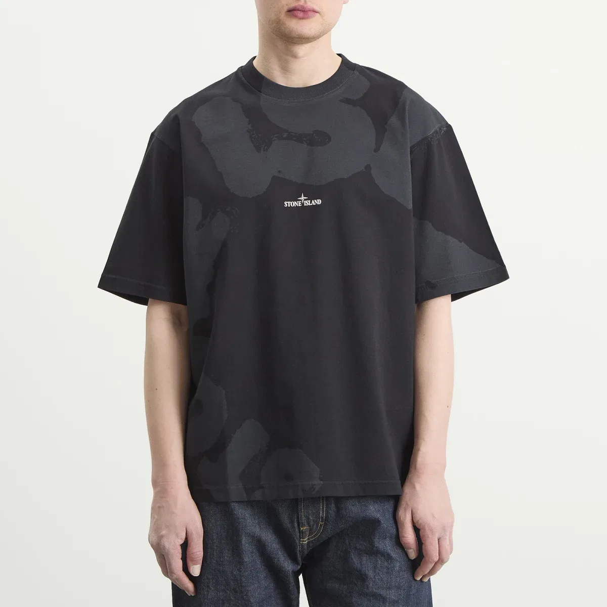 Футболка с принтом Whirlwind Type Stone Island, Black — фото 2