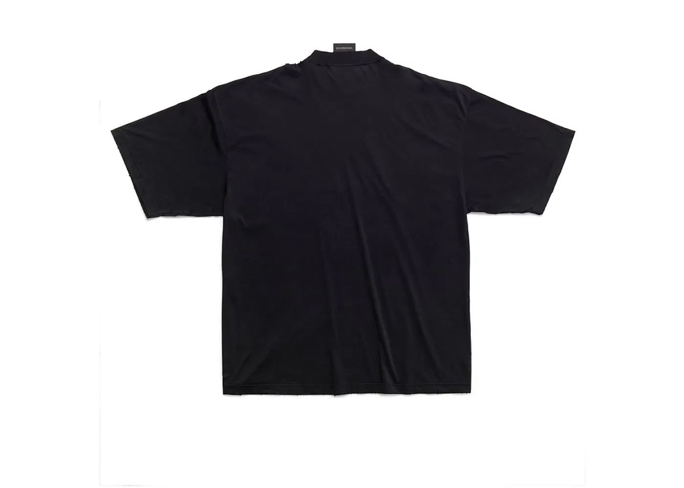 Мужская футболка с принтом Styling Hotline Large Fit Balenciaga, Black Faded — фото 2