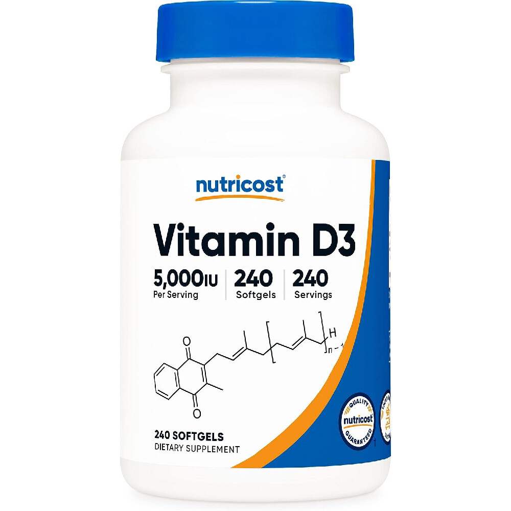 

Витамины Nutricost Vitamin D3 5000 МЕ, 240 капсул