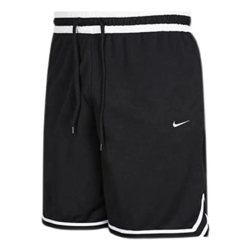 Шорты прямые с контрастными линиями и шнуровкой Nike, черный