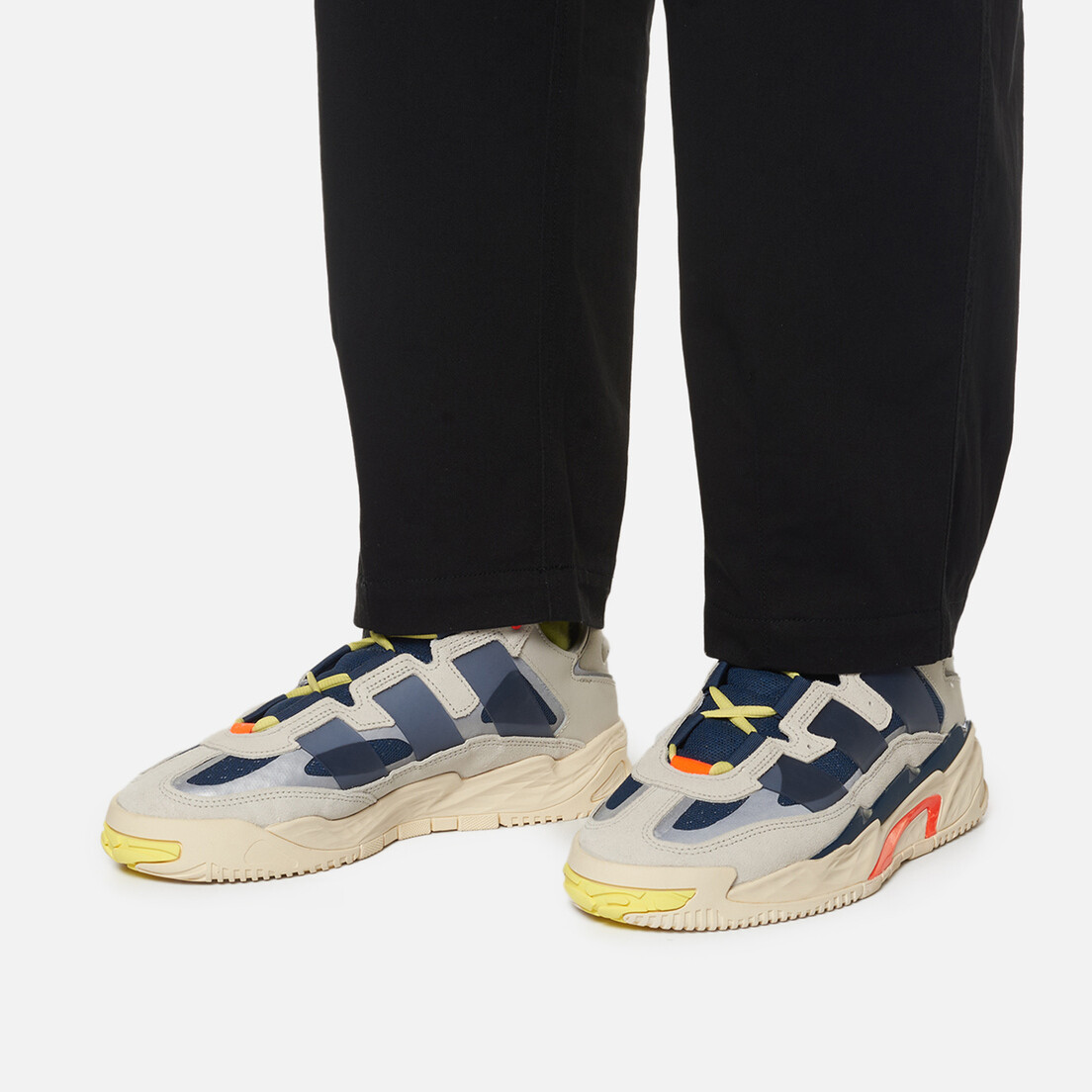 Кроссовки Adidas originals Niteball 1.0 Vintage, кремовый/оранжевый/темно-синий — фото 2