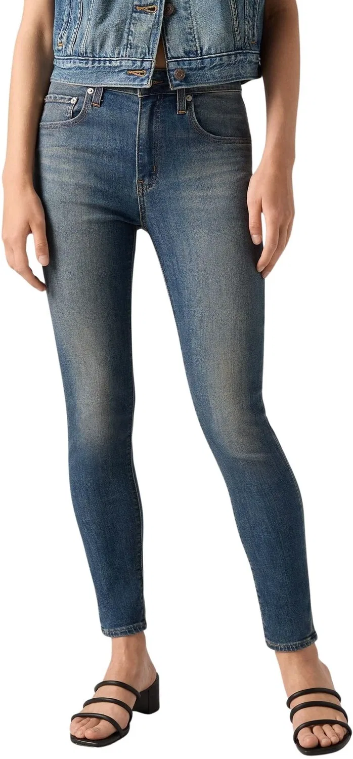 Женские джинсы с высокой посадкой скинни Levi's 721, Cool for Real - Dark Wash