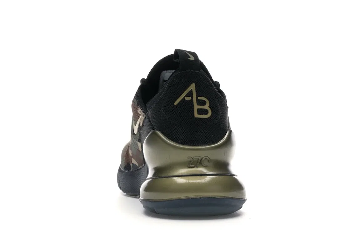 Детские кроссовки Lifestyle Nike Air Max 270, Black/Metallic Gold-Medium Olive-Fauna Brown-Desert — фото 4