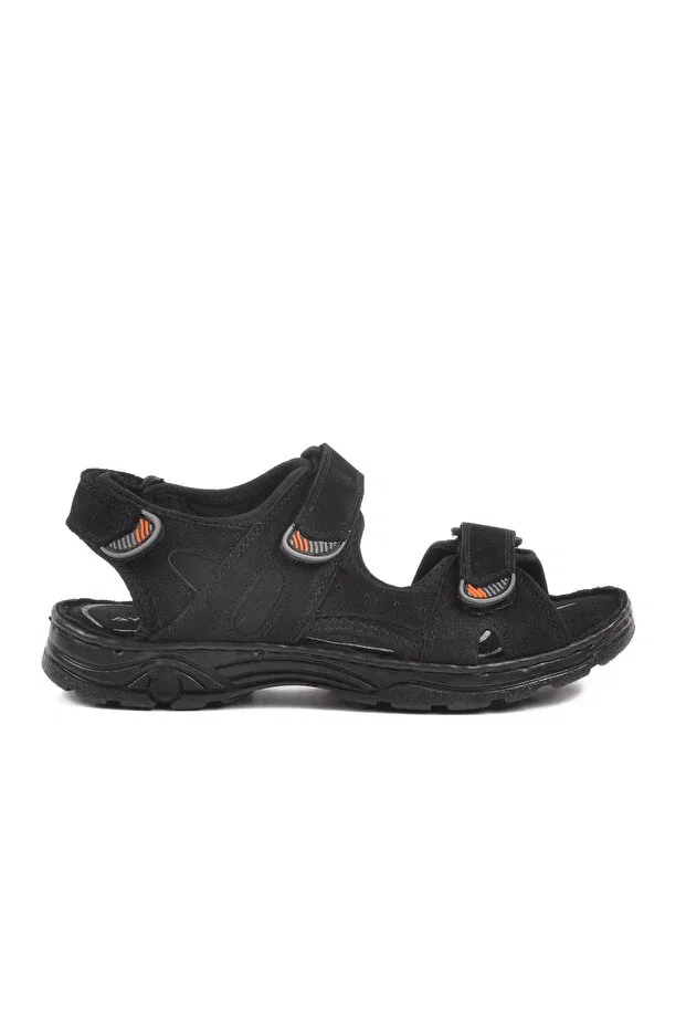 Детские сандалии для мальчиков с коротким каблуком Black Nubuck, Generic Brands, Black Nubuck — фото 3
