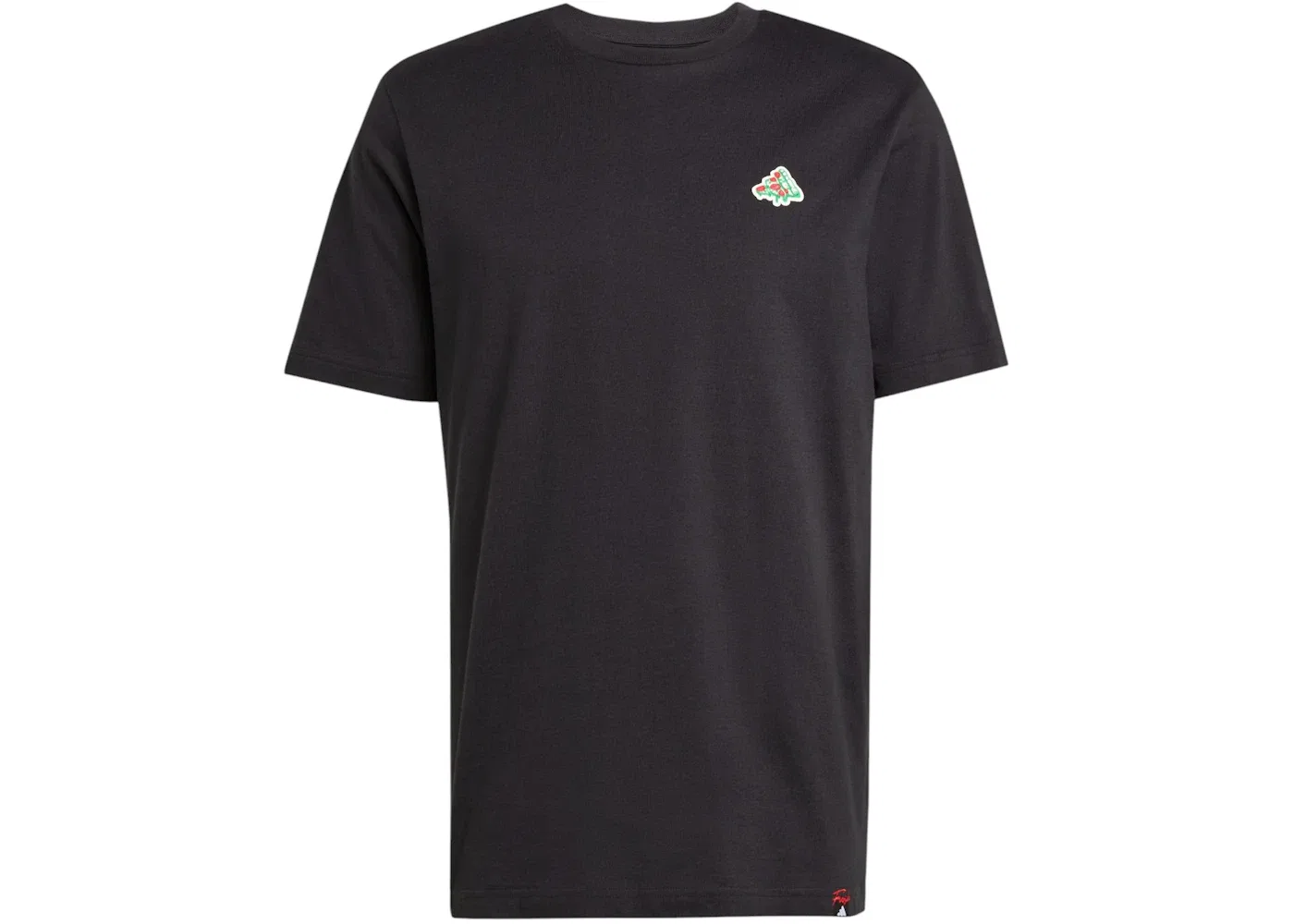 Мужская футболка с принтом Mini Pizza Graphic Adidas, Black