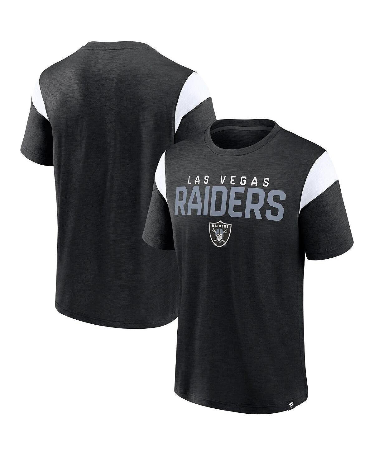 

Мужская фирменная черная футболка las vegas raiders home stretch team Fanatics, черный