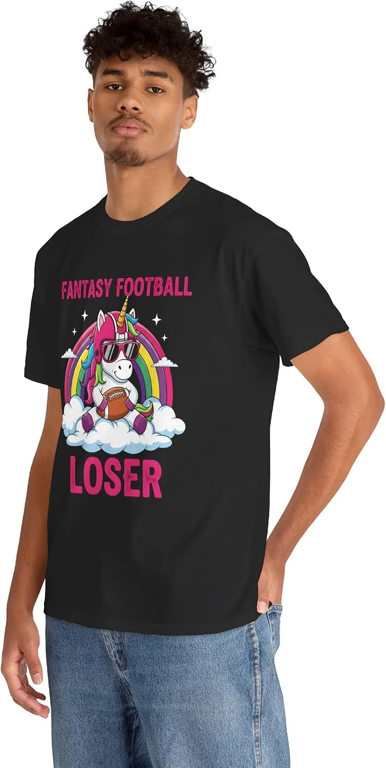 Мужская футболка с принтом Fantasy Football Loser, чёрный — фото 4