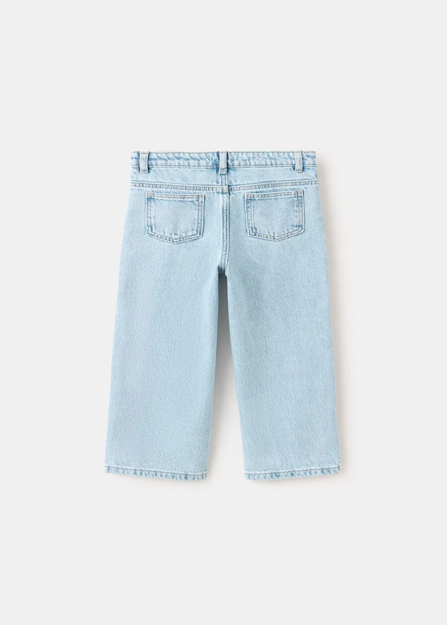 Детские джинсы MANGO KIDS Regular Jeans 'Estrella' светло-голубого цвета — фото 2
