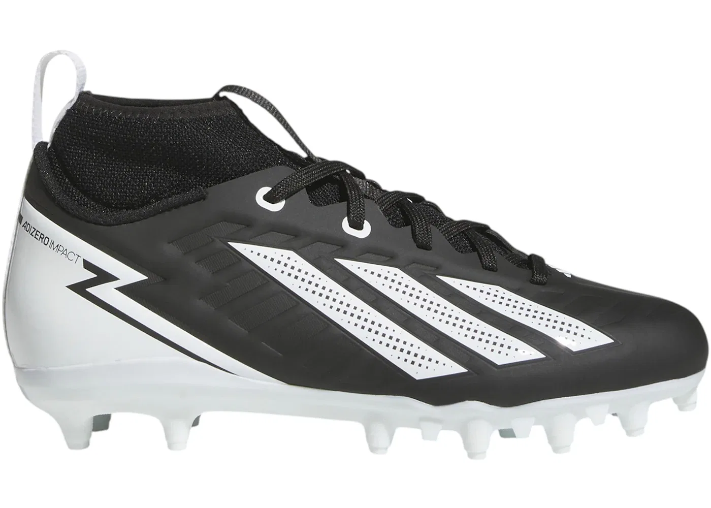 Детские бутсы с длинным рукавом Adizero Impact.II Adidas, Core Black/Cloud White/Core Black