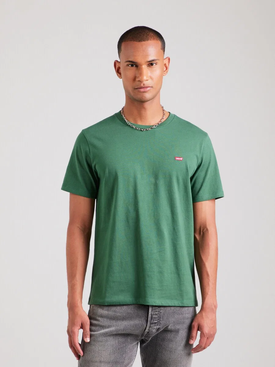 Рубашка LEVI'S 'SS Original HM Tee' зеленого цвета — фото 3