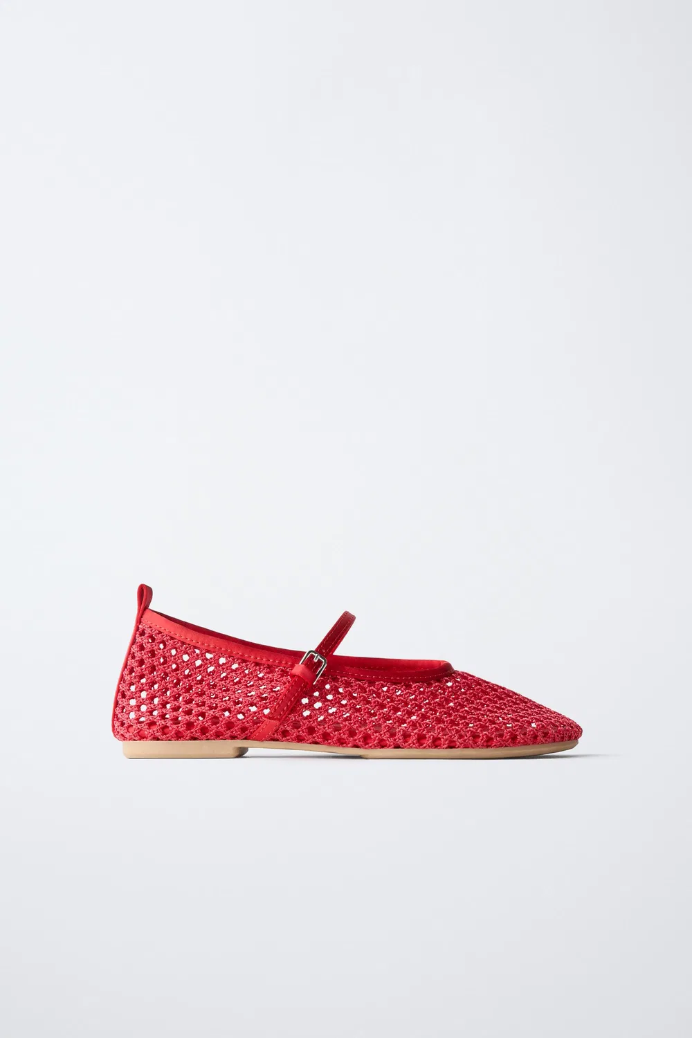Сетчатые балетки ZARA, Red