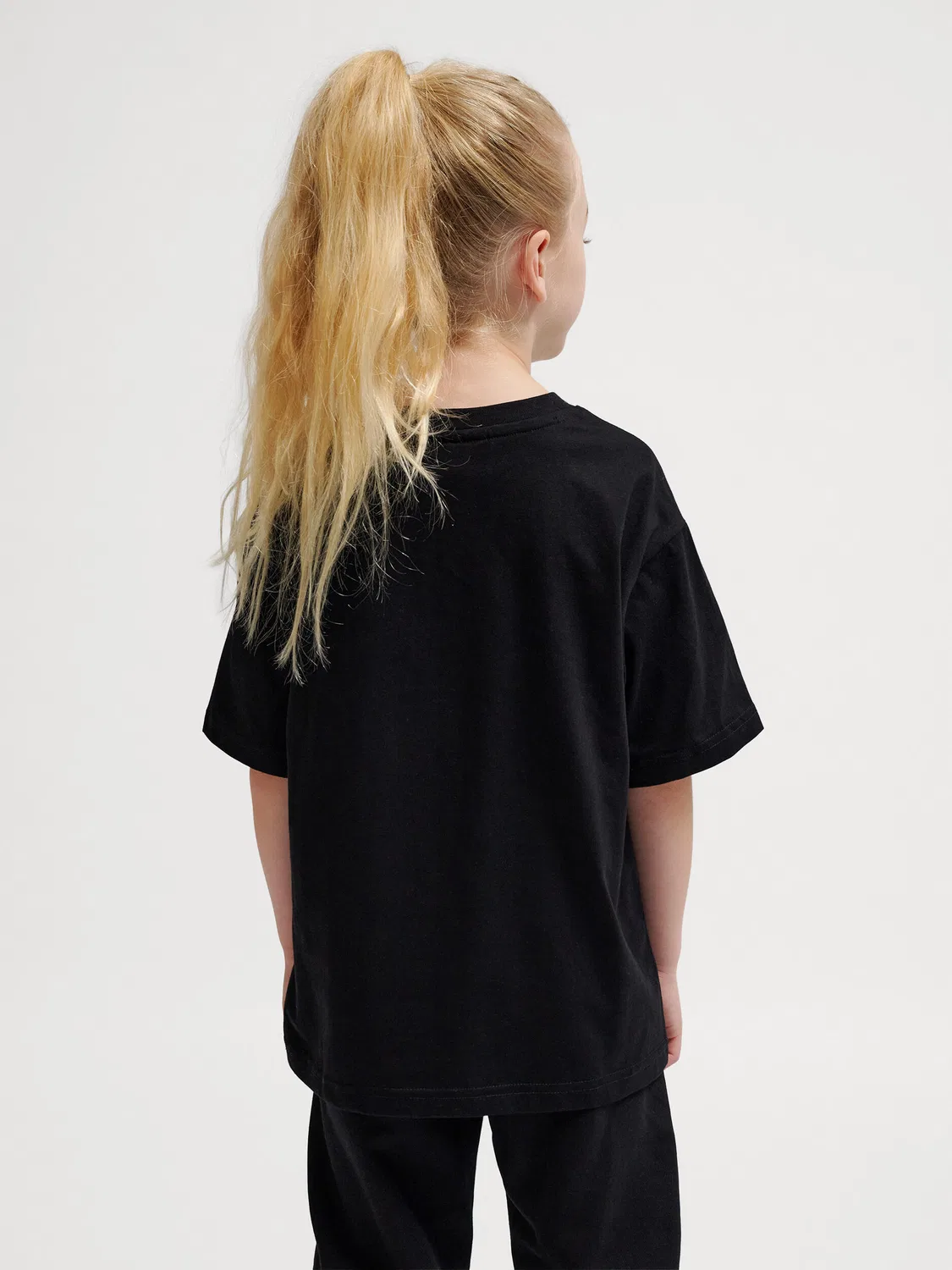 Детская футболка свободного кроя Hmljr Loose Hummel, Schwarz — фото 3