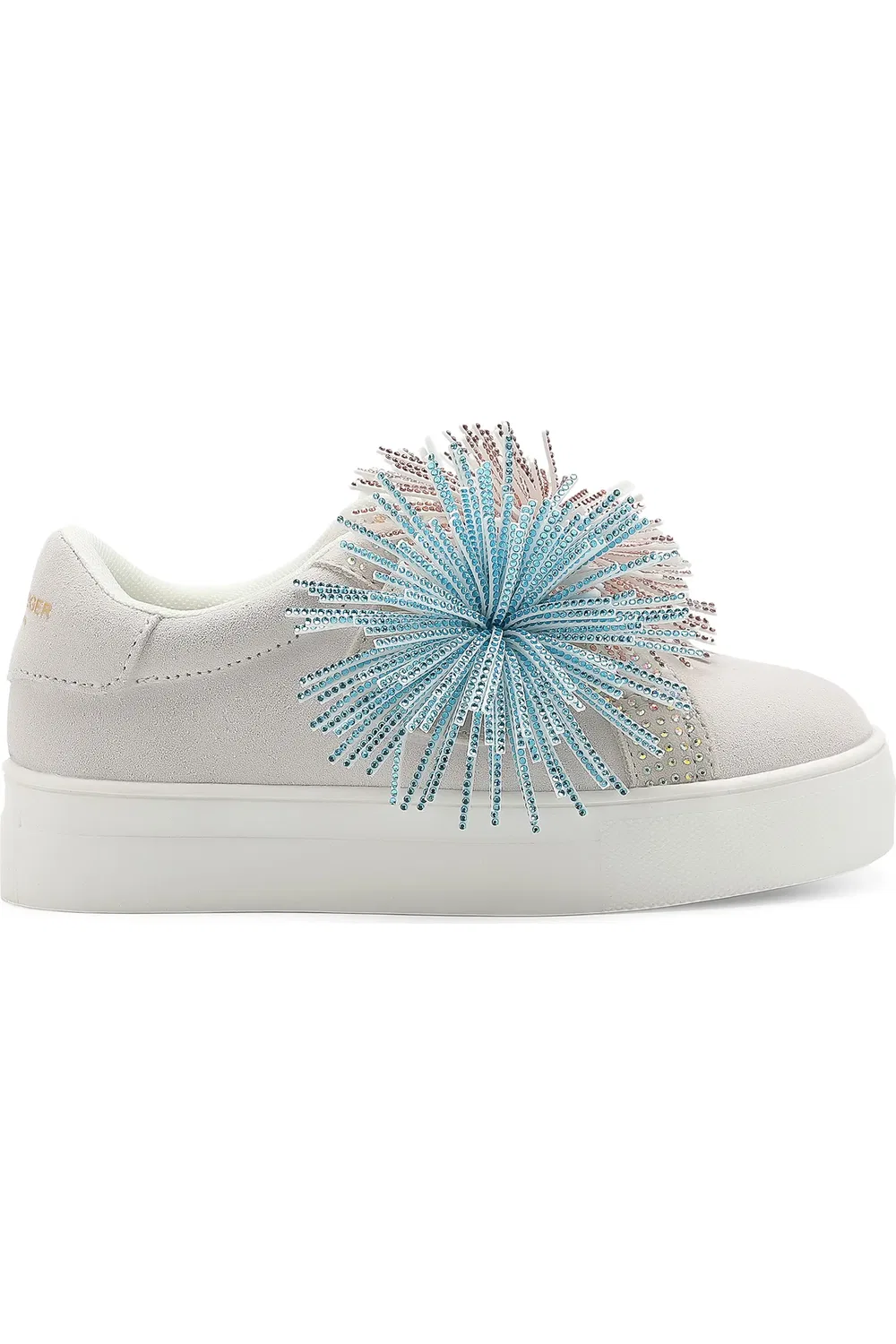 Детские кеды с бахромой и стразами Laney Fringe Kurt Geiger London, белый — фото 2