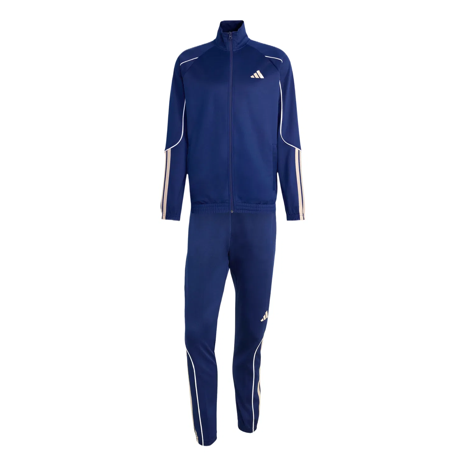Мужской спортивный костюм со стоячим воротником Adidas, Dark Blue