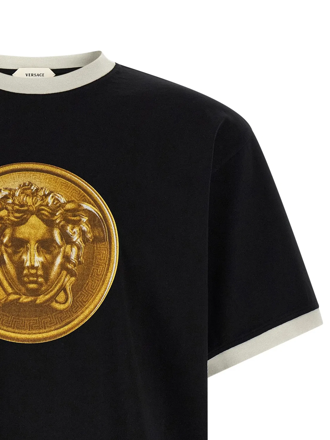 Футболка «Монета Медузы» VERSACE, черный — фото 3