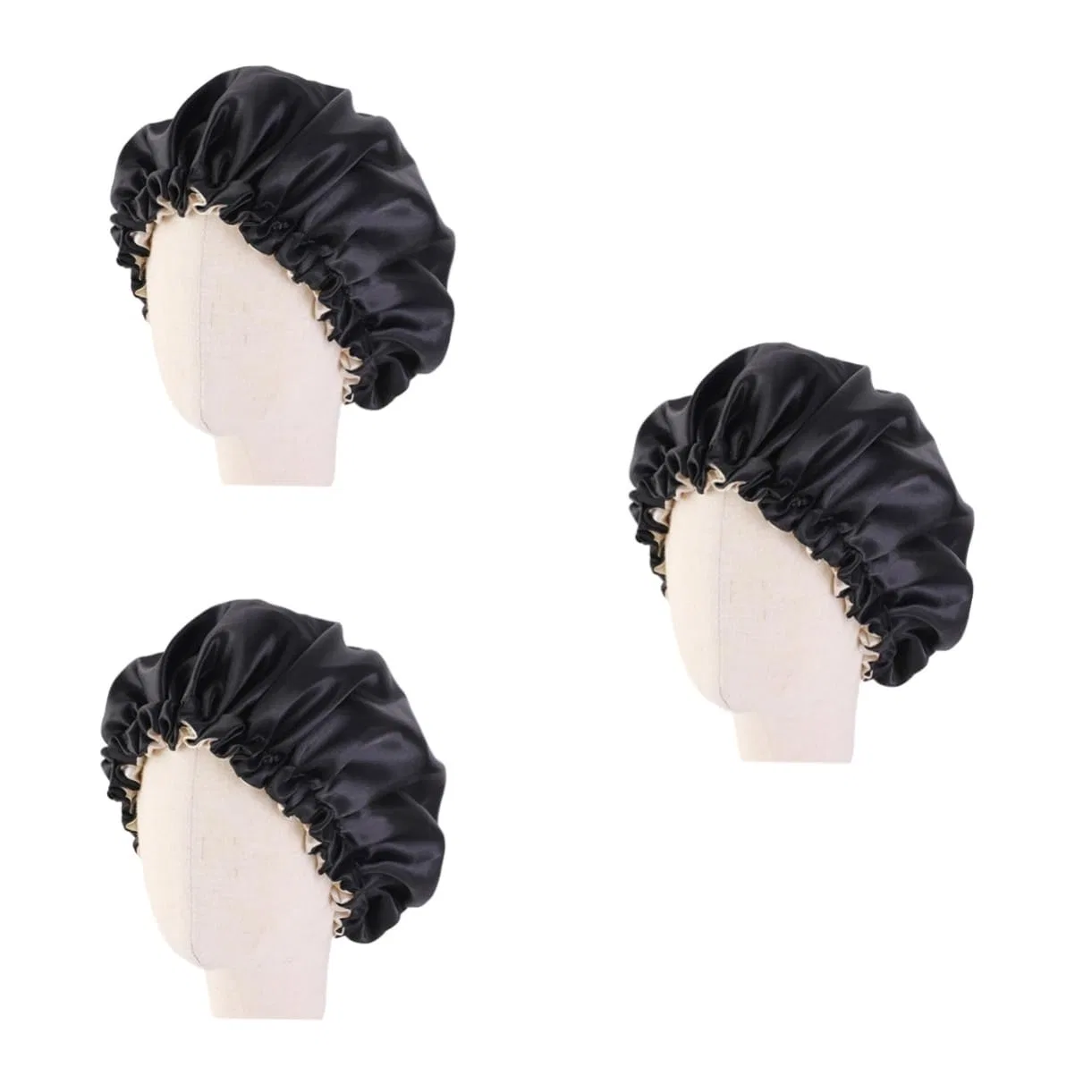 Детская шапочка для душа Satin, 3 шт, Healeved, Schwarz