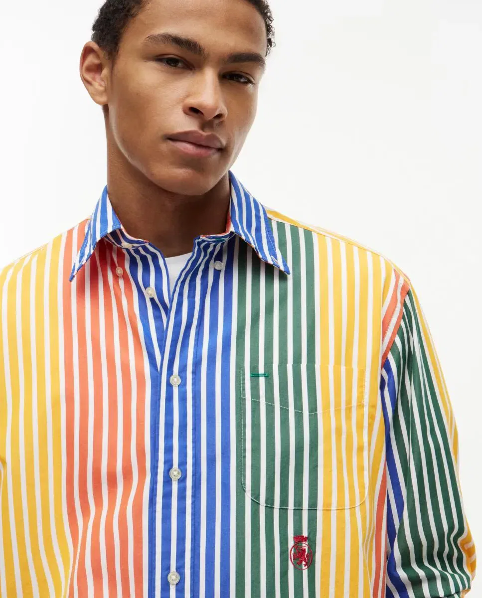Мужская рубашка из поплина с принтом Tommy Hilfiger, Multicolor — фото 3
