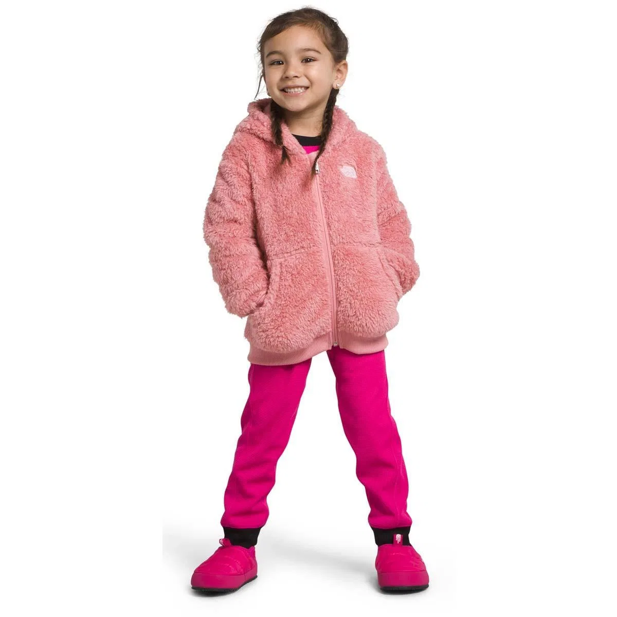 Детский флисовый худи на молнии Suave Oso The North Face, Shady Rose — фото 4