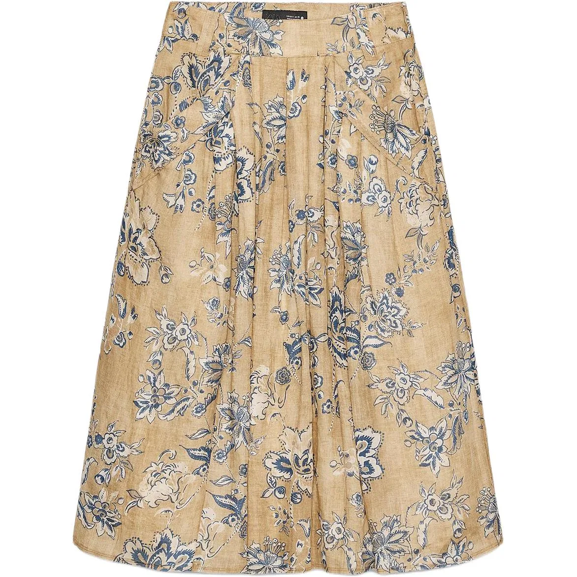 Женская длинная юбка повседневная Medium Nude, ZARA