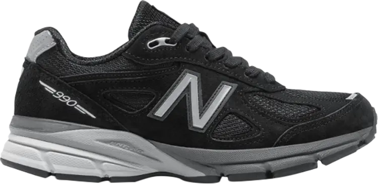 

Кроссовки New Balance Wmns 990v4 Made In USA 'Black Silver', черный