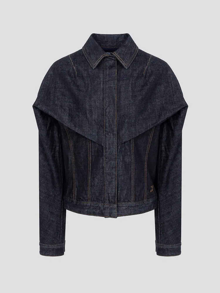 Жакет с шальным воротником La Veste Chale JACQUEMUS, Dark Navy