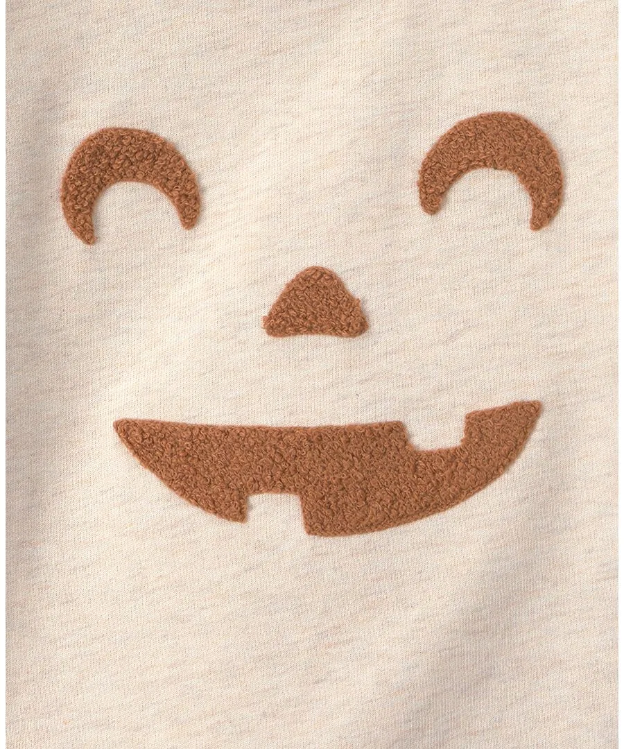Свитшот с длинным рукавом Pumpkin Halloween Carter's, Cream Brown — фото 3