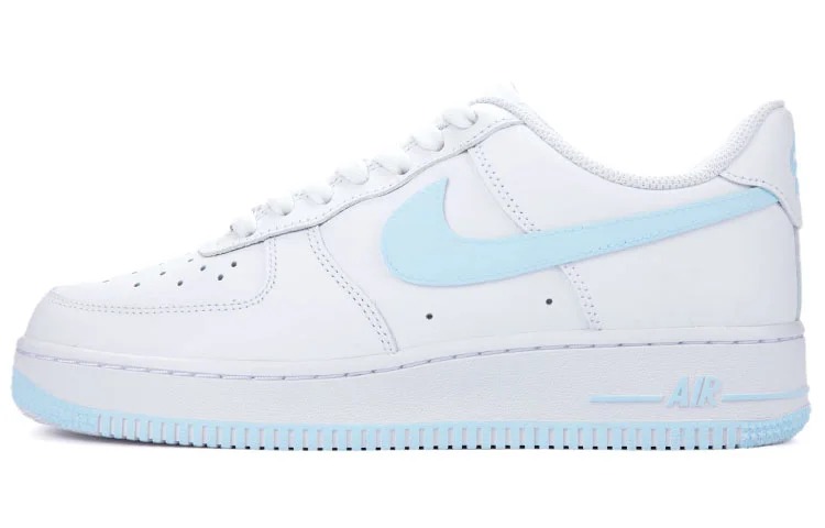 

Кастомизированные кроссовки Nike Air Force 1 Skateboard Shoes Men Low-Top, белый/голубой